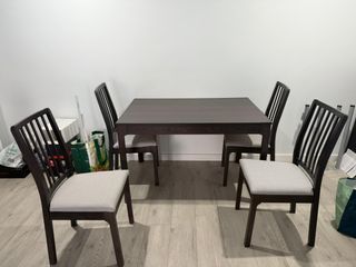 Mesa comedor Ikea Ekedalen marrón oscuro