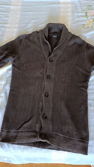 Cardigan Zara Uomo Marrone