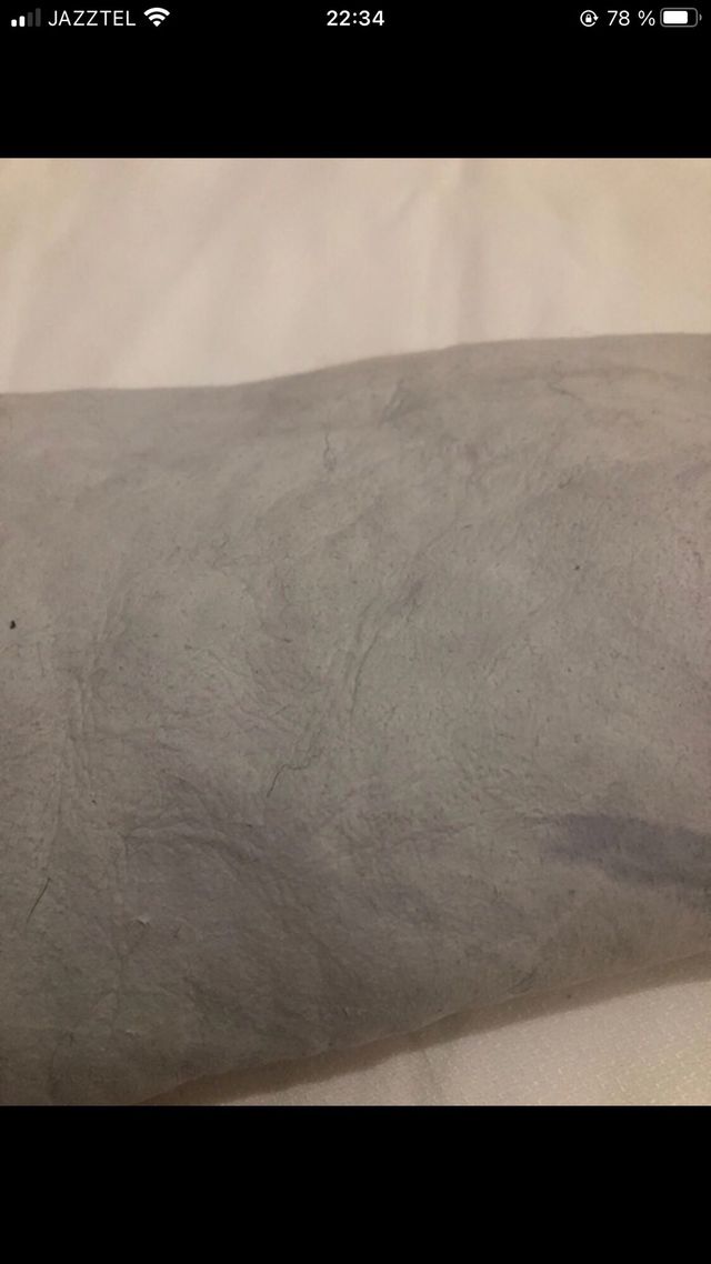 Retal piel natural marrón