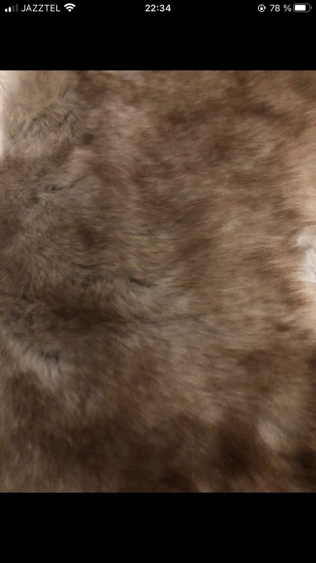 Retal piel natural marrón