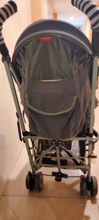 Silla paseo MACLAREN gris y beige. Plegable..