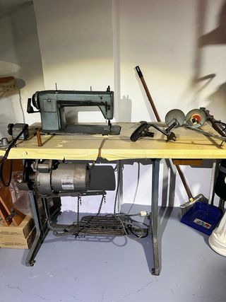 Máquina coser Pfaff industrial y una plana alfa 