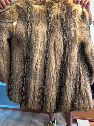 Abrigo de piel de zorro