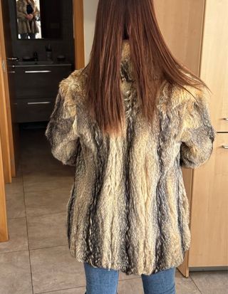 Abrigo de piel de zorro