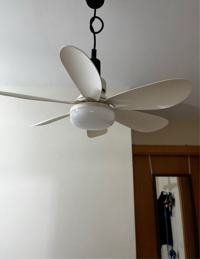 Ventilatore da soffitto con luce 40W - Bianco