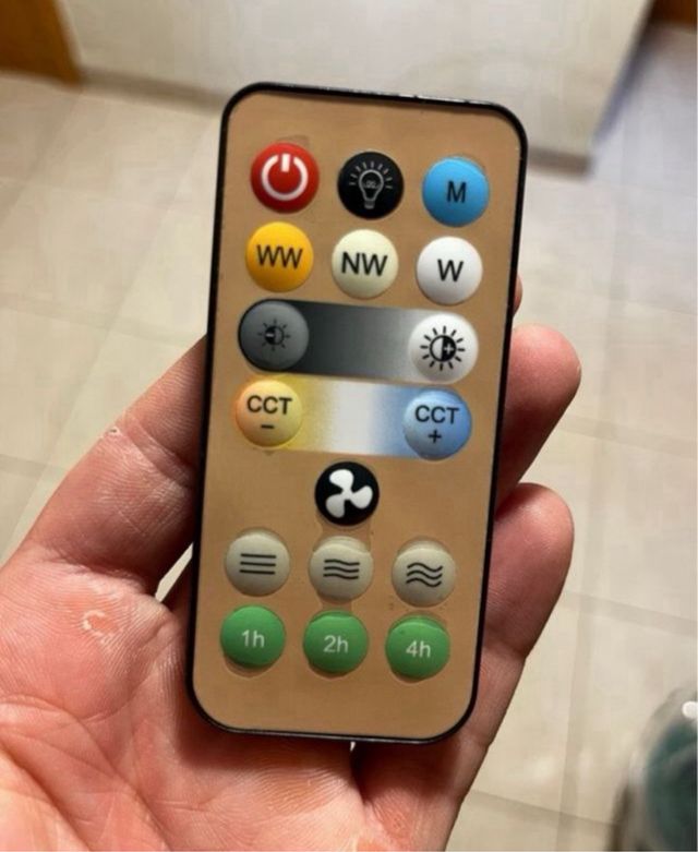 Ventilatore da soffitto con luce 40W - Bianco