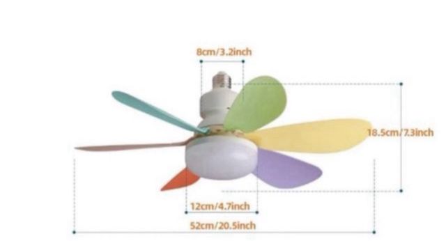 Ventilatore da soffitto con luce 40W - Bianco