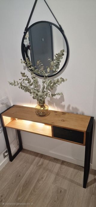 Consola entrada madera