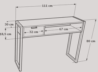 Consola entrada madera