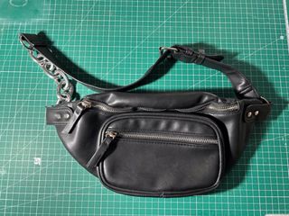 Riñonera negra - Piel sintética