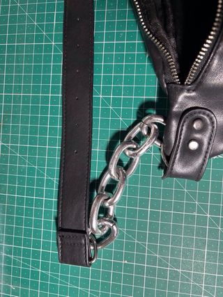 Riñonera negra - Piel sintética