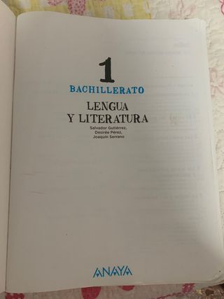 Lengua y Literatura 1.
