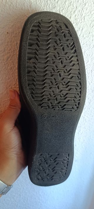 Mocasines mujer - negros, talla 38