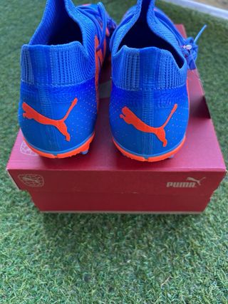 Scarpe Puma Calcio - Blu Arancio