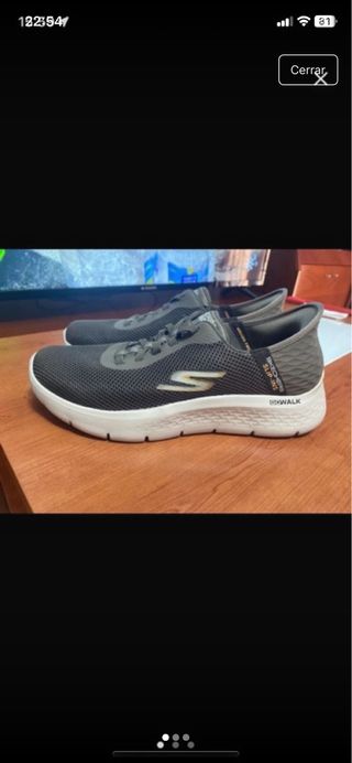 Zapatillas Skechers GoWalk Gris-Verde