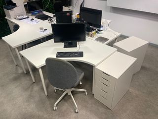 Lote: Mesa+silla+cajonera