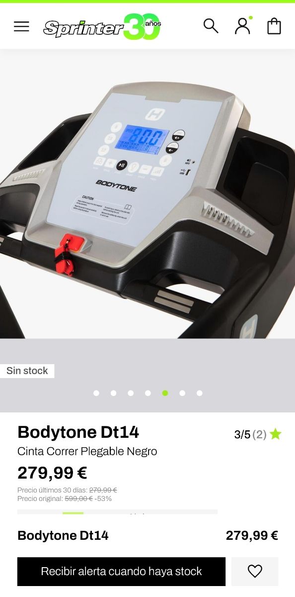 Bodytone Dt14 - Cinta Correr Plegable
