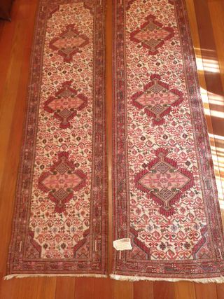 2 TAPPETI PERSIANI TAJABAD - PASSERELLA - 0,75X2,9m