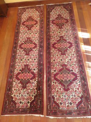 2 TAPPETI PERSIANI TAJABAD - PASSERELLA - 0,75X2,9m