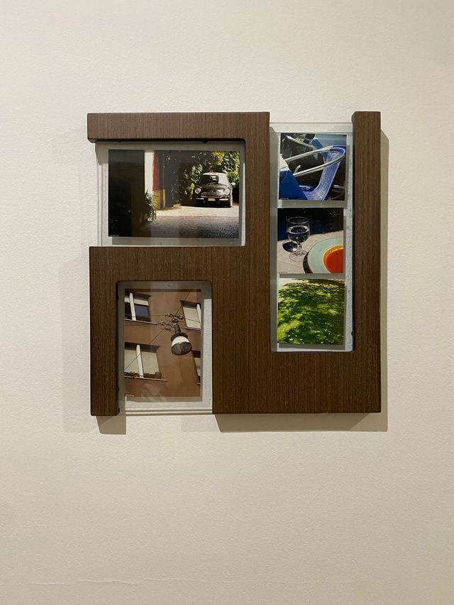 Marco de fotos moderno de madera.