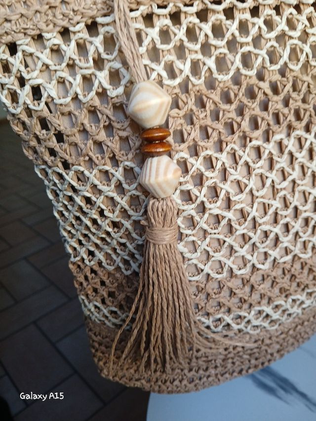 Borsa spiaggia estiva beige