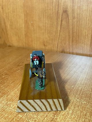 Carrozze in miniatura con cavalli