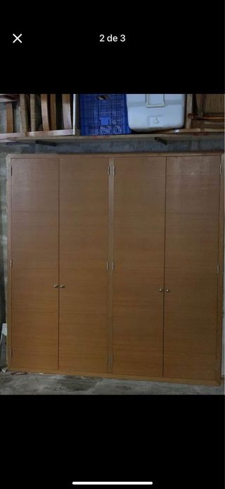Frontal armario 4 puertas contrachapado roble