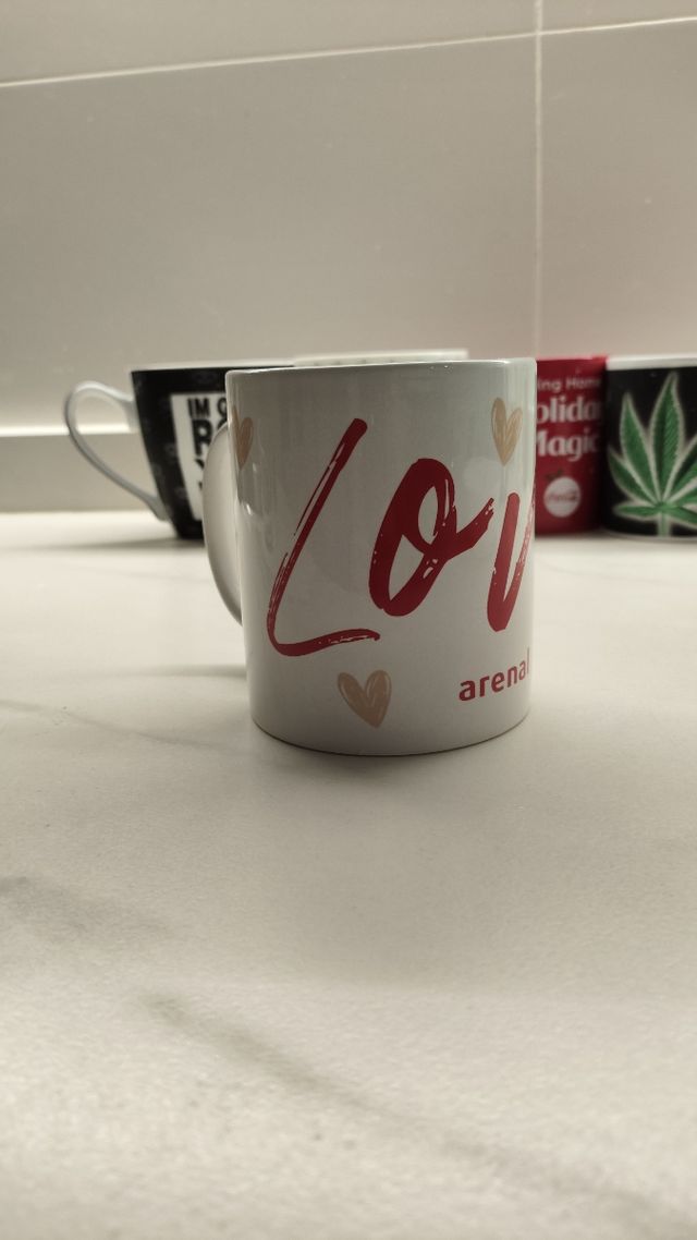 5 tazas de cerámica