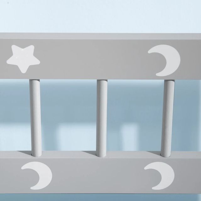 Banco de Criança com Tronco - Cinza Claro