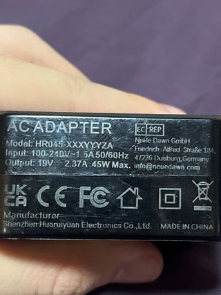 Cargador PC 45W 
