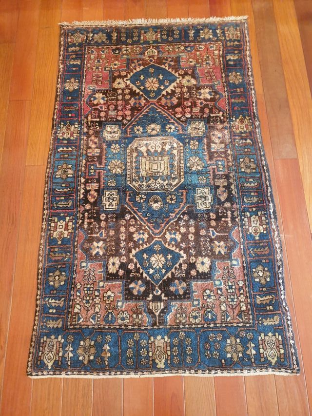 ALFOMBRA PERSA LANA ANUDADA A MANO 208x127cm