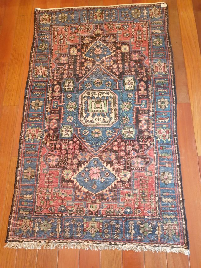 ALFOMBRA PERSA LANA ANUDADA A MANO 208x127cm