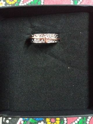 Anillo plata y oro bicolor