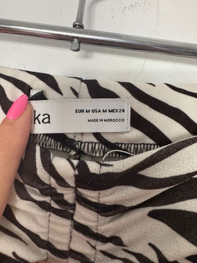 Pantalones cebra talla M