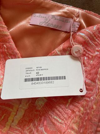 Vestido Dolores Promesas rosa - Ocasión especial