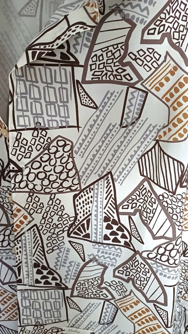 Camicia MARKUP astratta avorio