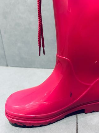 Botas agua niña rosa talla 35