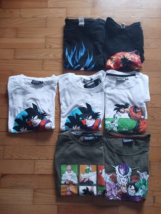 7 Camisetas Dragon Ball - Talla M