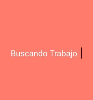Buscando Trabajo