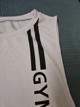Nuevo Camiseta tirantes Gym Mujer M - Blanca
