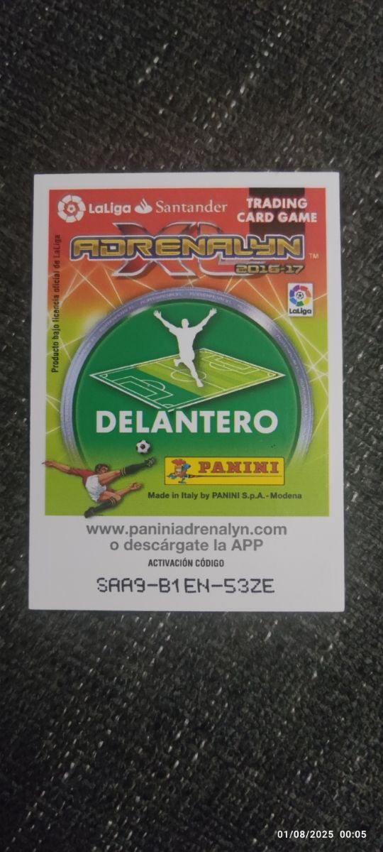 Cromo Cristiano Ronaldo Adrenalyn 16-17