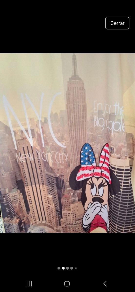 Camiseta Minnie NYC talla 16a para chica o niña