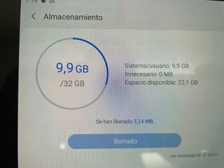 Tablet Samsung con teclado - Gris