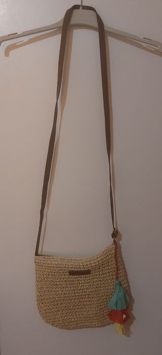 Bolso rafia beige 