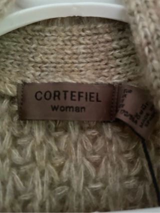 Chaqueta beige Cortefiel - Talla L