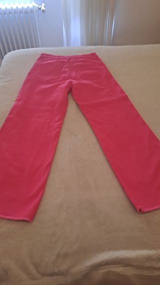Vaqueros rosa mujer