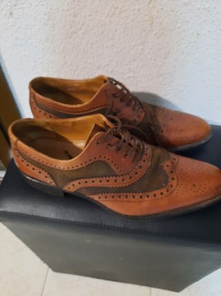 Zapatos Piel Marrón Brogue