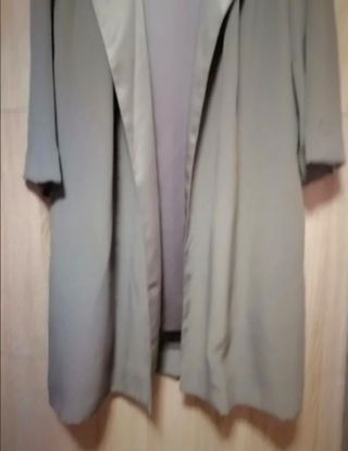 Conjunto seda gris - Chaqueta y Falda