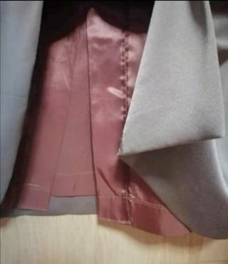 Conjunto seda gris - Chaqueta y Falda