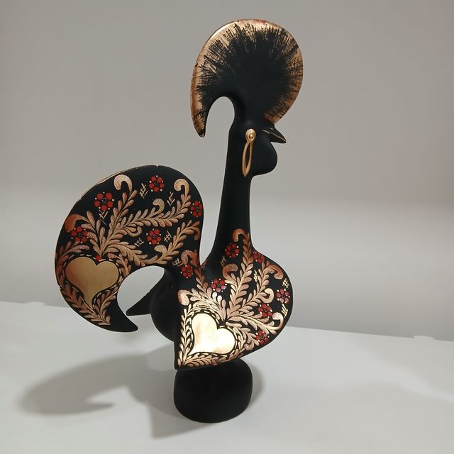 Galo pintado à mão (60cm)